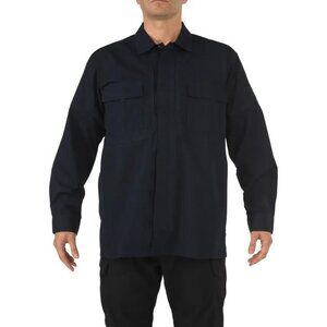 5.11 Tactical TDU Long sleeve shirt button navy blue ripstop men new Large
